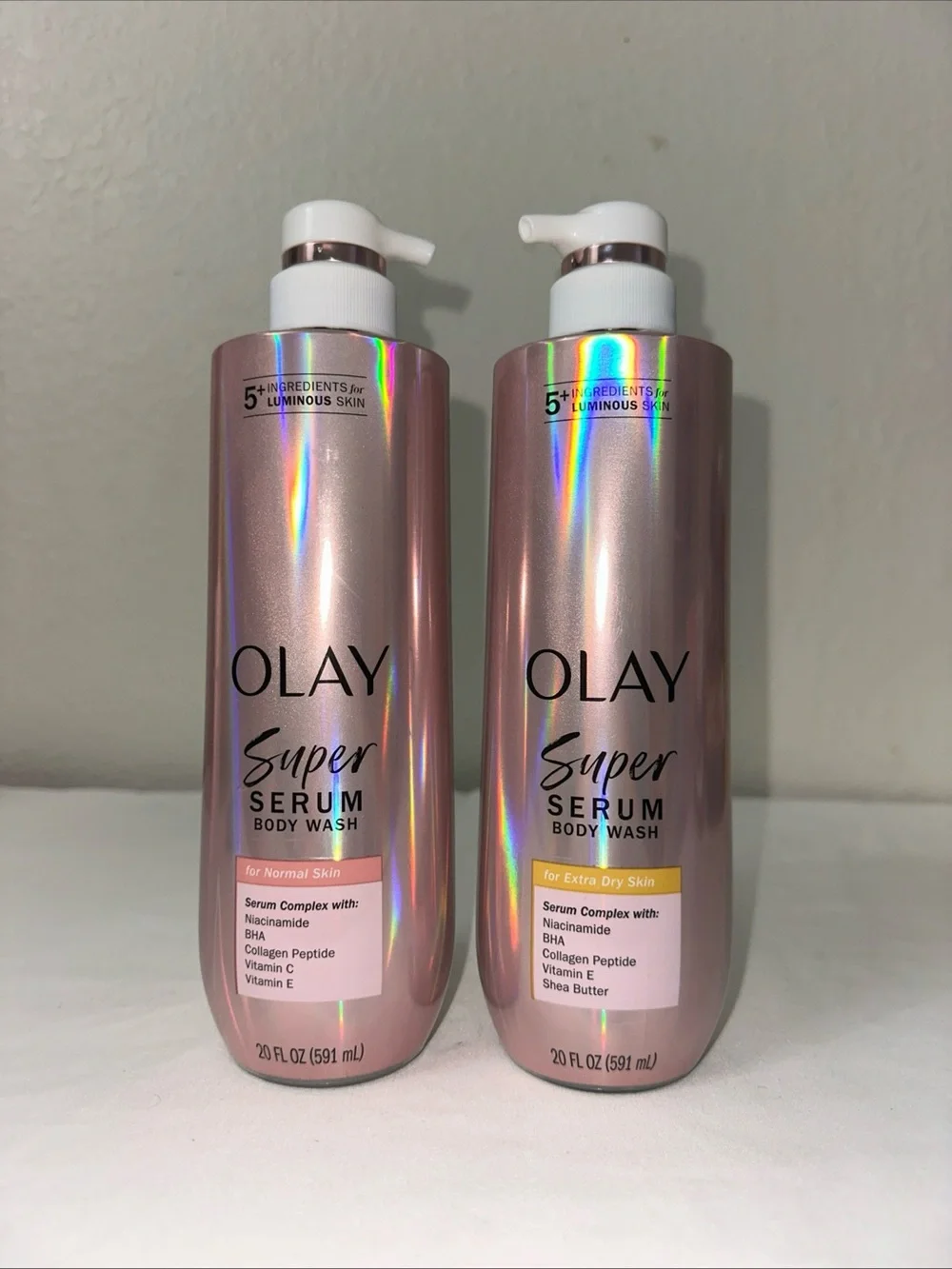 OLAY Super Serum Body Wash - Pink Holographic